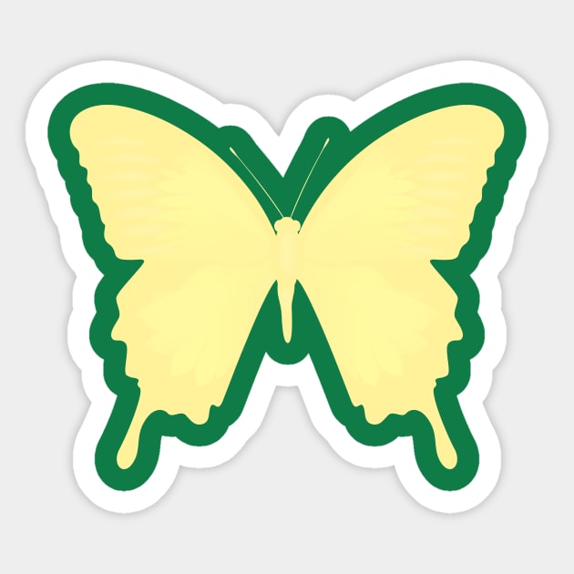 Butterfly Cream Sticker by TheDaintyTaurus